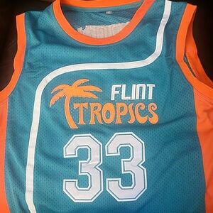 NBA Blue and Orange Jersey Retro Design